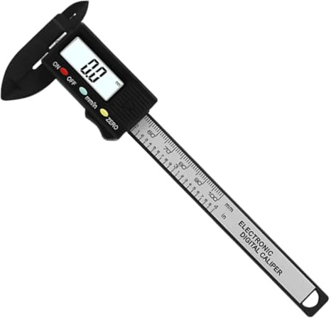 Tiny Digital Caļiper - Measuring Ruler, Electronic Vernier Caļiper Tool, 0-100mmportable Inch Millimeter Jewelry Gauge, Compact Precision Accessory | Small Item Measurement Utility Set Power Plus