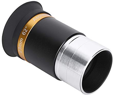 Yctze Ocular de Telescopio Gran Angular de 62 Grados Revestimiento Completo Gran Angular de Alta Definición Lente de 62 Grados Ocular Asférico Telescopio Astronómico de 1,25 Pulgadas Ancho