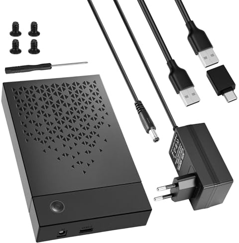 Jaxiyun Boitier Disque Dur 3.5, 6Gbps Adaptateur SATA USB pour SSD/HDD, Boitier SSD Externe 2.5/3.5, UASP Lecteur Disque Dur, Station d'accueil pour DisqueDur USB 3.0 SATA HDD