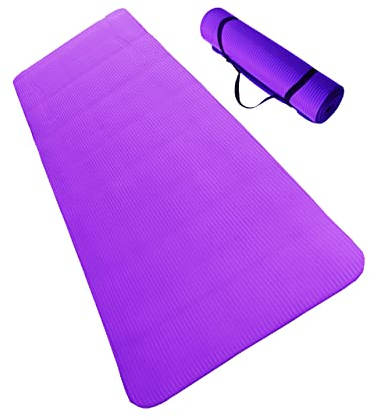 Lisaro Tapis de gymnastique 183 x 61 x 1,5 cm Lilla en NBR, Tapis Muscu Idéal pour le yoga, le pilates, la gymnastique, le fitness et l'aérobic.