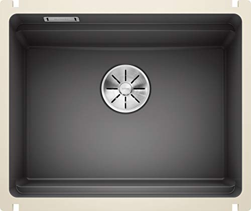 BLANCO ETAGON 500-U | Keramik basalt | Einbauart: Unterbau | für 60 cm breite Unterschränke | Durchdachtes Systemkonzept mit vielseitig verwendbaren ETAGON-Schienen | [54x45,6x21,2 cm]