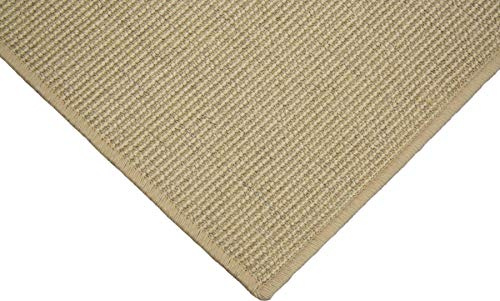 Sisalteppich umkettelt Reis 100% Sisal gekettelt - Verschiedene Größen (120 x 180 cm)