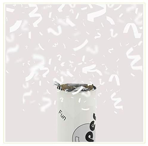 Virsus 12 sparacoriandoli Bianco spara coriandoli Bianco 60cm Cannone sparacoriandoli con coriandolo di carta biodegradabile 9413