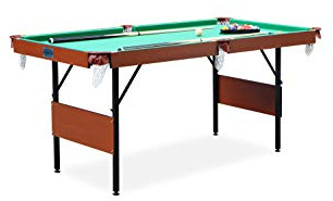Rack pool tables Crux Folding 55 in Billiard/Pool Table (Mint Green)