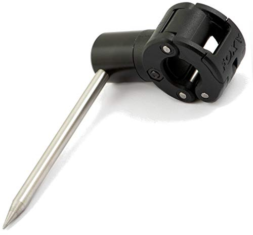 Fox Black Label QR Stabiliser - Befestigung für Banksticks auf weichem Untergrund, Stabilisator für Rutenhalter zum Karpfenangeln, Bankstickadapter