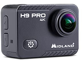 Midland - Action Cam 4K H9 Pro WIFI con Remote Control, Videocamera Sportiva Macchina Fotografica Subacquea 30m, Autonomia 2H, 30fps, Foto 20MP, Touchscreen IPS, 7 Modalità Video, Controllo Smartphone