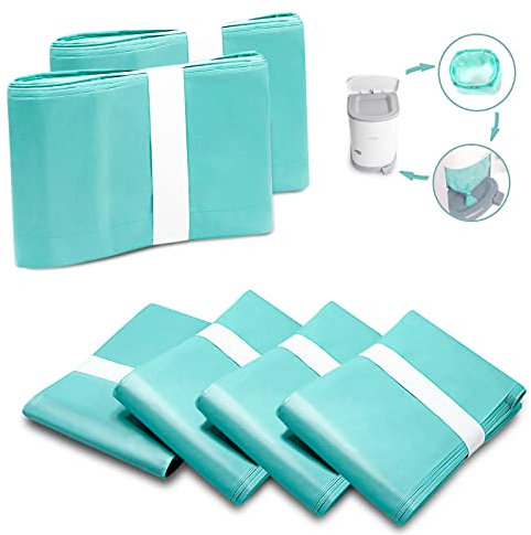 6 Stück Windel-Entsorgungseinlagen kompatibel mit Janibell Marke Akord, 280 Stück Slim Modell Erwachsene Nachfüllpackungen, durchgehendes Liner-System eliminiert Abfall