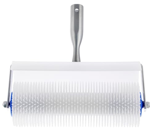 Acymner 10 Spiked Screeding Compound Roller | 10x 1 Floor Leveling Roller Remove Bubble Smooth Level Screed Surface Flooring Latex Self Levelling Spiked Compound Screed Floor Roller