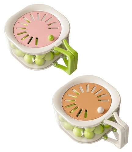 Draining Basket, 2 in 1 Draining and Preservation Basket with Lid and Handle, Detachable Fruit Washing Bowl for Fruit Vegetable Washing Storage