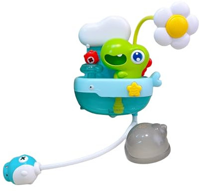 Palaufr Cabeza De Ducha para Baño De Bebé | Juguetes de Ducha de Dinosaurio Infantil - Juguete Portátil para Enjuagar, Divertido Rociador para Juegos en el Baño