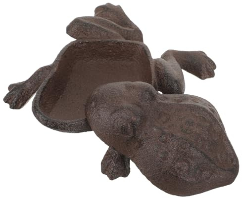 Alasum Cache Clé pour Cacher Vos Clés Extérieur en Fer de Grenouille Boîte Porte-clés Décorative de Jardin le Jardin
