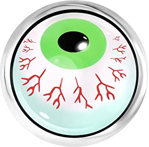 ANDANTE Chunk Click-Button Druckknopf (Green Eye) für Chunk-Armbänder, Chunk-Ringe, Chunk-Schlüsselanhänger und andere Chunk-Accessoires