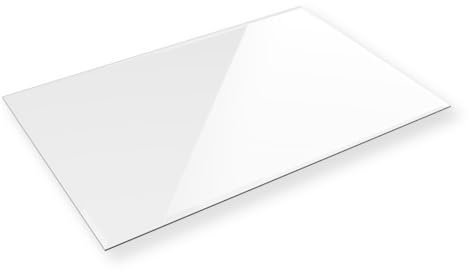 Euro Tische Glasplatte für Kaminofen und Tischplatte in 100x80cm Facettenschliff, Schutzplatte mit 6mm ESG Sicherheitsglas, Funkenschutzplatte, Glasboden für Kamin (Klarglas)