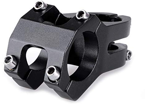 TRIWONDER Fahrrad Vorbau 25,4mm/31,8mm für BMX MTB Rennrad Mountainbike, Aluminium Lenkervorbau (02 Schawrz - 31.8 x 40mm)