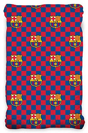 FC Barcelona Spannleintuch FCB192055 Fitted Sheet Sábana, verstellbar, 90 x 200 cm