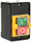Drucktastenschalter AC 220V / 380V 10A, Maschienenschalter Starkstromschalter Aufputz Drehschalter Wasserdichter Sicherheitsschalter Mechanischen EIN/AUS-Taste, für Kreissäge Outdoor