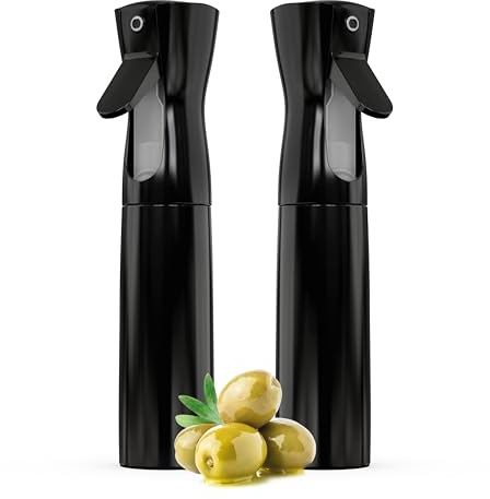 ActivoTex Nebulizzatore per olio. Oliera spray da 300 ml, per olio d’oliva e aceto, per la cucina, 2 pezzi
