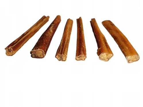 Lucze - Kalbsziemer für Hunde - wie Ochsenziemer - 10 Stück - 15cm - Kauknochen - Kaustangen hart - langlebig - Hundesnack - Kauartikel Hund