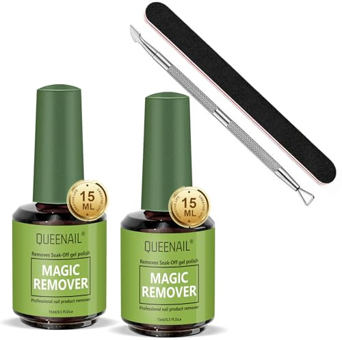 Gel Nail Remover, Nagellackentferner 2er Pack, Schnelle Entfernung, gepflegte Nägel.