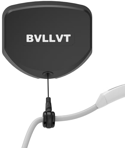 EV Charger Cable Retractor - 11.5ft Wall Mount Automatic Retractable Cable Organizer for Electric Vehicle Charging, Universal Fits 95% of EV Charging Cables