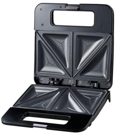 LIGIGWASH Mini Sandwichera Eléctrica Antiadherente Para Desayuno y Barbacoa Máquina De Freír Steak y Hornear Pasteles Diseño Compacto Para Uso Doméstico y Rápidas Comidas