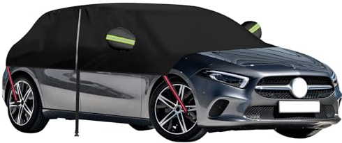Mezza copertura per auto per Mercedes Benz Classe A 2018-2025, 420D Oxford impermeabile, protezione per tutte le condizioni atmosferiche, protezione da sole, pioggia, polvere, UV, con cerniera