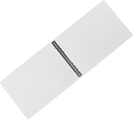 LIGHTAOTAO Raccoglitore Trasparente Orizzontale A4 Copertina in Plastica Pp, Custodia Portadocumenti Leggera e Resistente, Cartellina ad Anelli per Scuola e Ufficio, Organizer per Documenti