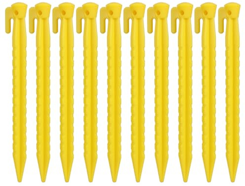 sodeber 10 Uds Estaca de para Tienda de campaña Aire, estaca para Tienda Resistente, estaca de Tierra para toldos, acampadas, Senderismo, Anclas de Playa