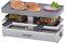 Cloer 6495 Mini Raclettegrill / 400 W / 2 Pfännchen mit wärmeisolierten Griffen / Unbeheizter Parkplatz für leere Pfännchen