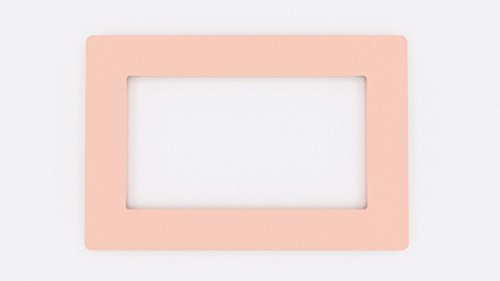Focus Plastics DOUBLE LIGHT SWITCH SOCKET COLOURED ACRYLIC SURROUND FINGER PLATE - HUGE COLOUR CHOICE (Baby Pink)