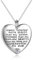 YFN Daughter Granddaughter Necklace Gifts Sterling Silver Always Remember You are Braver Than You Believe Jewelry Heart Pendant Necklace Inspirational Gifts