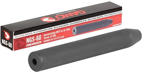 ECOMMUR Moderador de Sonido NGS-60 | Silenciador de Rosca para carabinas Airsoft