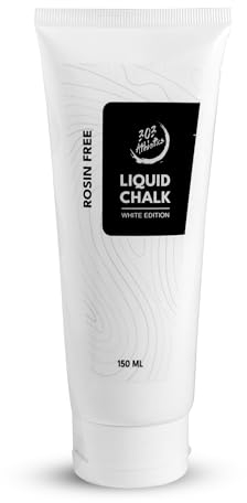 303 Athletics Liquid Chalk White Edition - OHNE Rosin - Flüssiges Magnesium für Sport, Pole Dance, Bouldern, Turnen, Klettern, Gewichtheben und Bodybuilding – Boulder Grip & Monkey Hands für Training