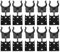 cyclingcolors 10x küchen sockelleisten clips möbelfuß Sockelblendenhalter befestigungsclip sockelfußclip sockelleistenfuß kunststoff, Ø 26mm