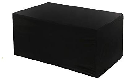 Wasserdichte Abdeckung für Gartenmöbel, 210D Oxford-Gewebe, reißfest, Terrassentischabdeckung, schwarz, 242 x 162 x 100 cm, rechteckig, Abdeckung für große Möbel