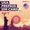 Power SIM Prepaid-Karte für die USA, Beste Netzabdeckung durch T-Mobile, mit E-Mail, WLAN und Telefonie (7 Tage)