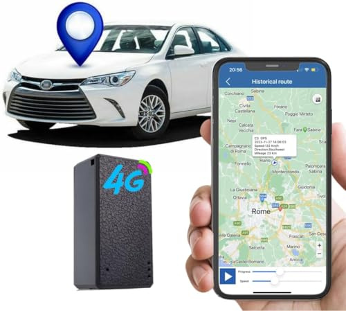 Winnes 4G Mini Localizador GPS para Coches TK901 Resistente al Agua, Compatible con posicionamiento en Tiempo Real, Adecuado para Motocicletas, Coches, Bicicletas, Equipaje Infantil, etc.