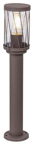 maolo Paletto da Giardino per Esterno IP54 E27 LED | Lampada da Terra in Alluminio Ruggine Ø10x50 cm | Illuminazione Viale, Aiuole, Terrazze