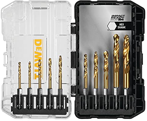 DEWALT DD5160 Impact Ready 10 Piece Titanium Drill Bit Set