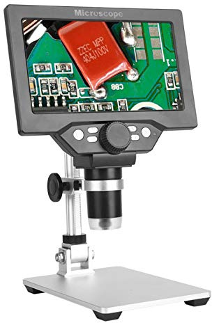 Högupplöst 1 st 12 MP 7- LCD 1200X elektroniskt mikroskop med stativ och bas för elektronisk underhållsindustri (europeiska föreskrifter)
