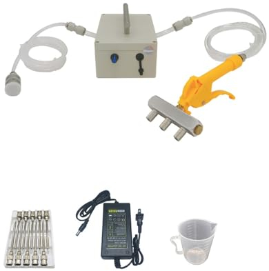 Toplionace AC 100-240V Pompa di Iniezione Salina Elettrica, Macchina per la Marinatura della Carne Siringa Marinata per Carne Processore di Carne Iniettore di Condimento Salino (C)
