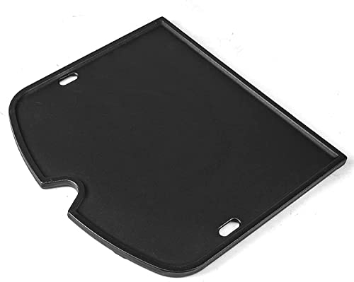 GFTIME 34.3 x31.5 cm Gusseisen Grillplatte für Weber Traveler Tragbarer Gasgrill, Outdoor Gussplatte Ersatzteil für Weber Traveler Compact, Grillplatten Ersatzteil, Gussplatte Zubehör für Weber 7034