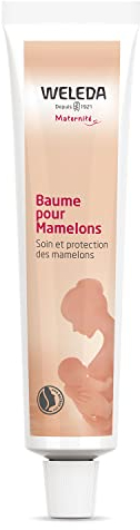 WELEDA - Brustwarzenbalsam - für Schwangere - beugt schmerzenden und gereizten Brustwarzen vor und lindert - 25g Tube mit Etui