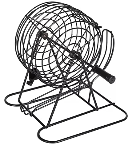 MITLOW Deluxe-Bingo-Set, Manuelle Lotteriemaschine, Großer Drehteller, Inklusive Bingo-Käfig, Masterboard, Gemischte Karten, 75 Calling Balls, Bunte Chips – Ideal Für Große Gruppen, Partys