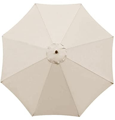 maxant Replacement Parasol Canopy, Garden Umbrella Cover 3 M+8 Arms Replacement Parasol Fabric Cover for Garden Umbrella,Cream