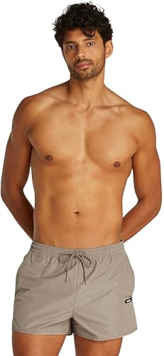 Calvin Klein Bañador Hombre Runner Corto, Gris (Cinder), L