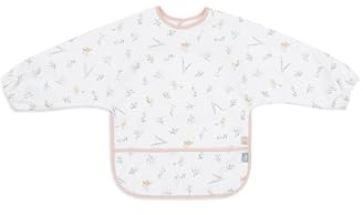 Jollein Bavoir à manches pour bébé - Lovely Birds - Imperméable - Avec fermeture