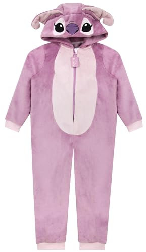 Disney Stitch Onesie | Lilo Und Stitch Schlafanzug | Mädchen Jumpsuit | Jumpsuit Kinder Mädchen | Schlafoverall Kinder | Lila 140