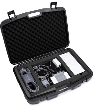 Steinwhale Funda de almacenamiento para Starlink Standard/Gen 3, funda rígida protectora con acolchado de espuma para Starlink Gen 3, router, cables y accesorios, portátil, duradera