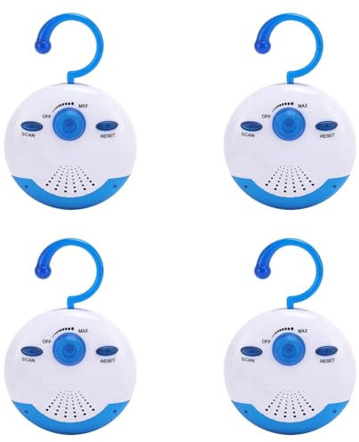 Pyugxab 4X Radio de Ducha Impermeable, Mini Radio FM Portátil con Altavoz Incorporado para Baño, Cocina, Navegación, Senderismo, Altavoz de Ducha